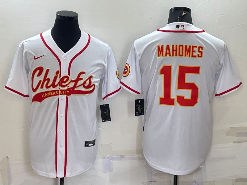 Men Kansas City Chiefs #15 Mahomes White 2022 Nike Co branded NFL Jerseys->kansas city chiefs->NFL Jersey